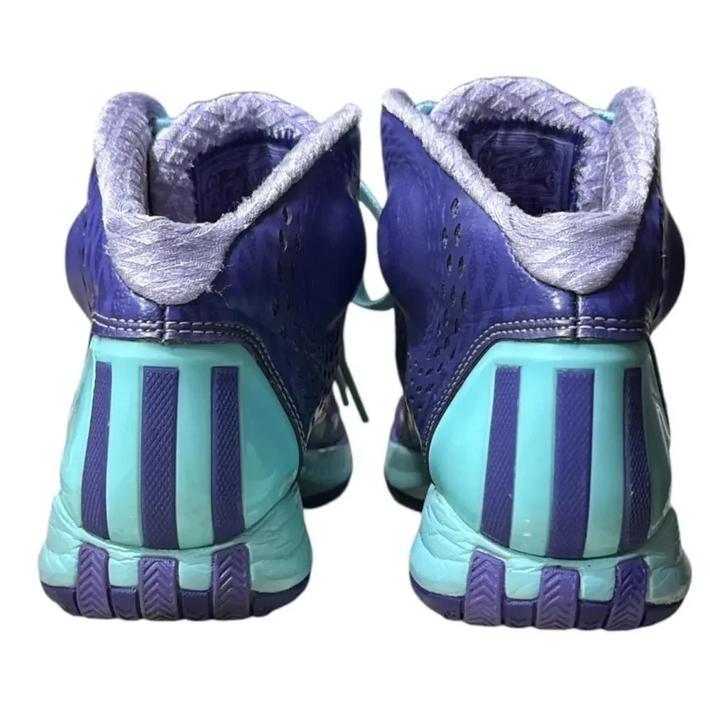 Adidas D‎ Rose Englewood Basketball Shoes – Purple/Turquoise – Men's 6.5